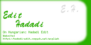 edit hadadi business card